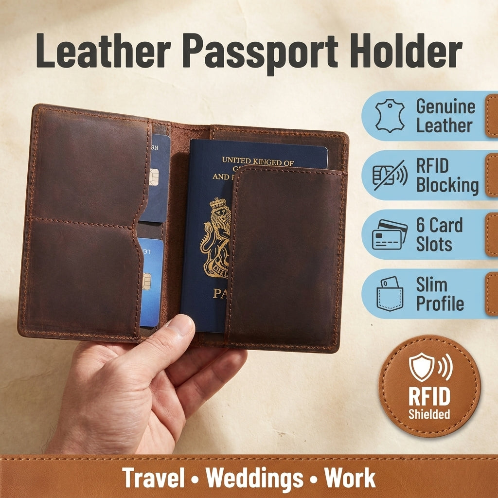 Leather Passport Holder