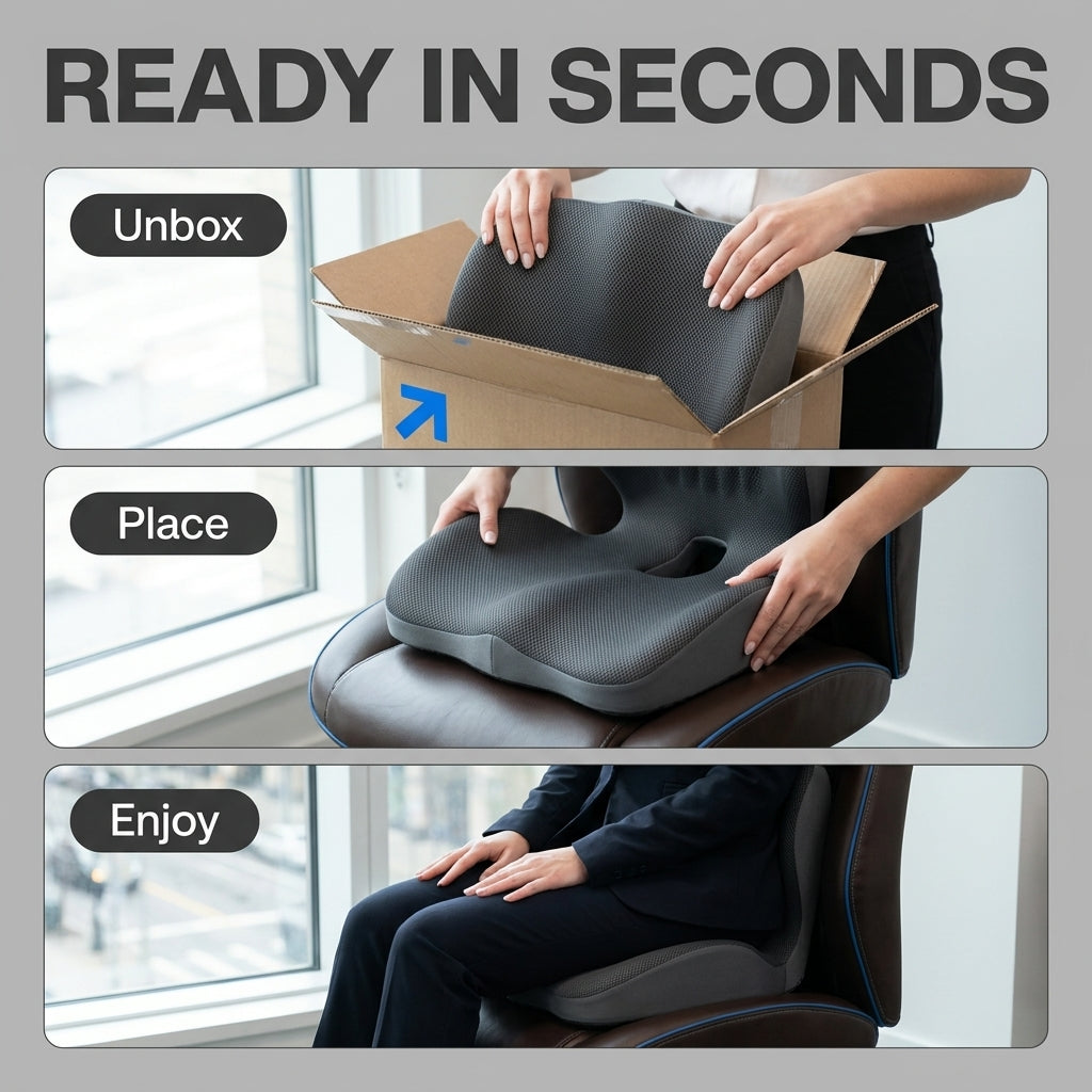Ergonomic Memory Foam Seat Cushion, picture 13