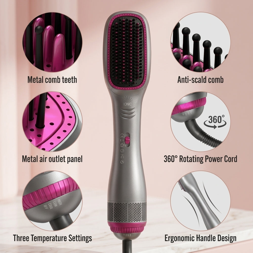 3-in-1 Negative Ion Hot Air Styler, picture 4